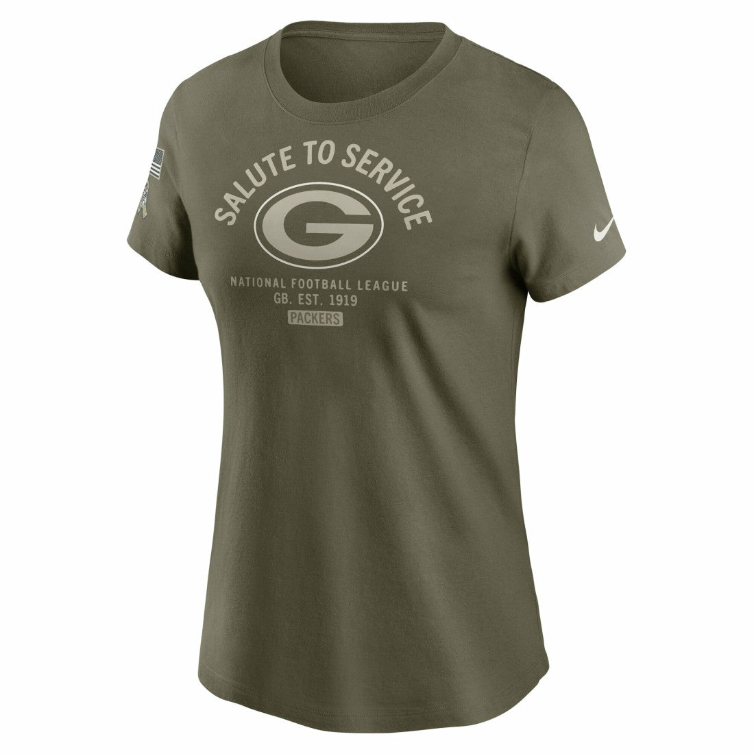 Women's 2025 Salute to Service Sideline T-Shirt - Green Bay Packers