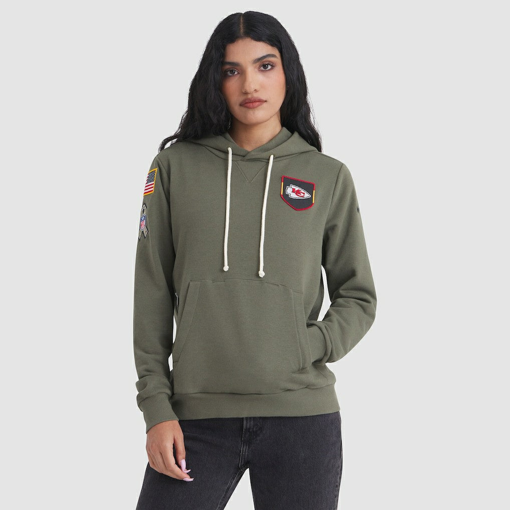 Women's 2025 Salute to Service Sideline Standard Issue Dri-FIT Hoodie - Kansas City Chiefs