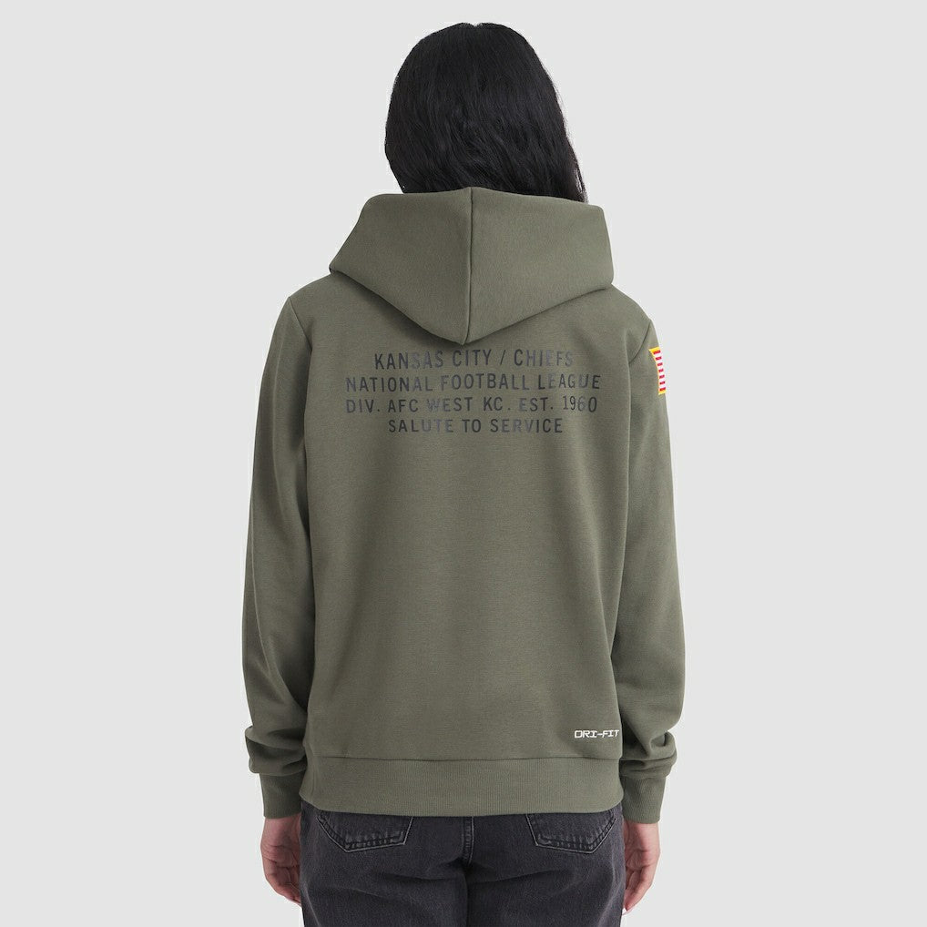Women's 2025 Salute to Service Sideline Standard Issue Dri-FIT Hoodie - Kansas City Chiefs
