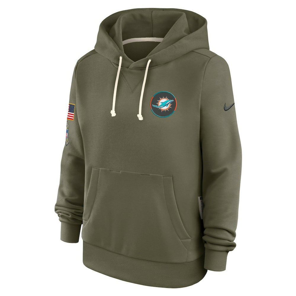 Women's 2025 Salute to Service Sideline Standard Issue Dri-FIT Hoodie - Miami Dolphins