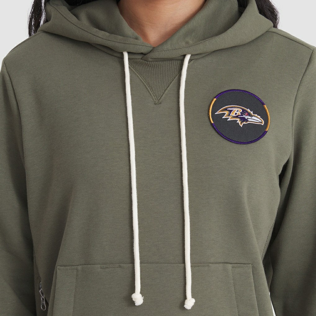 Women's 2025 Salute to Service Sideline Standard Issue Dri-FIT Hoodie - Baltimore Ravens
