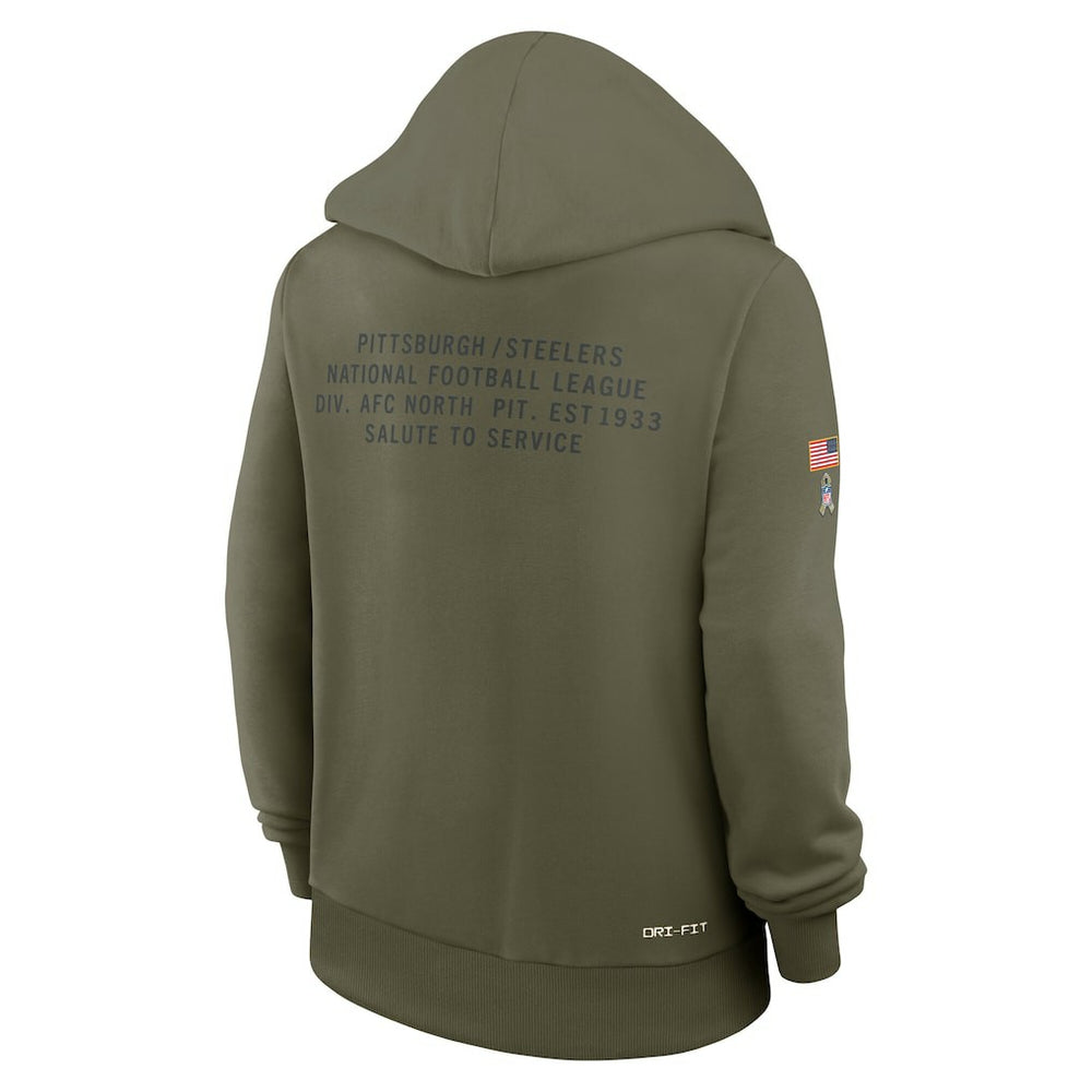 Women's 2025 Salute to Service Sideline Standard Issue Dri-FIT Hoodie - Pittsburgh Steelers
