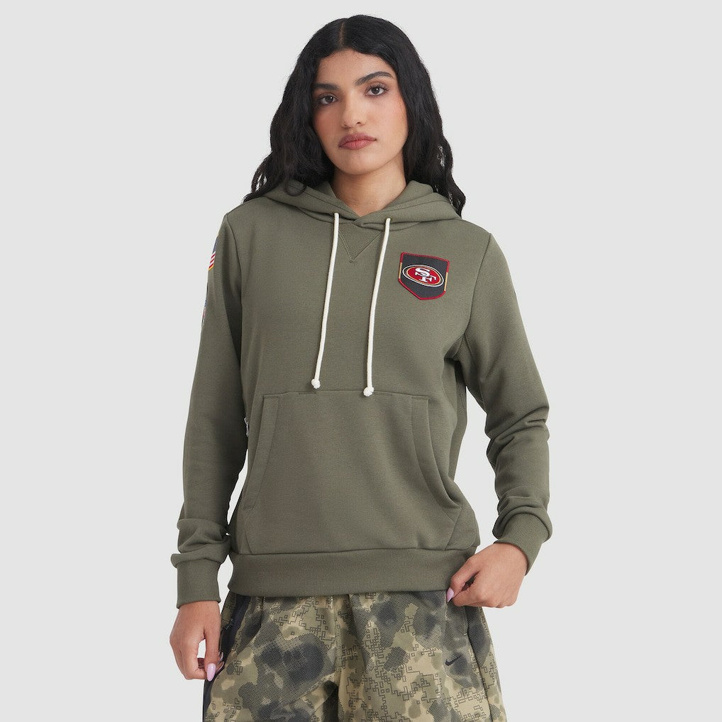 Women's 2025 Salute to Service Sideline Standard Issue Dri-FIT Hoodie - San Francisco 49ers