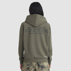Women's 2025 Salute to Service Sideline Standard Issue Dri-FIT Hoodie - San Francisco 49ers