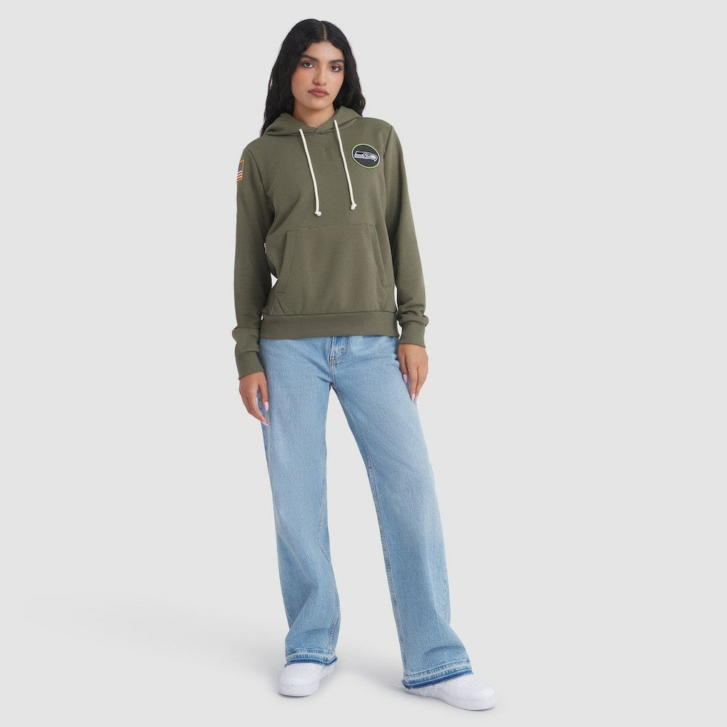 Women's 2025 Salute to Service Sideline Standard Issue Dri-FIT Hoodie - Seattle Seahawks