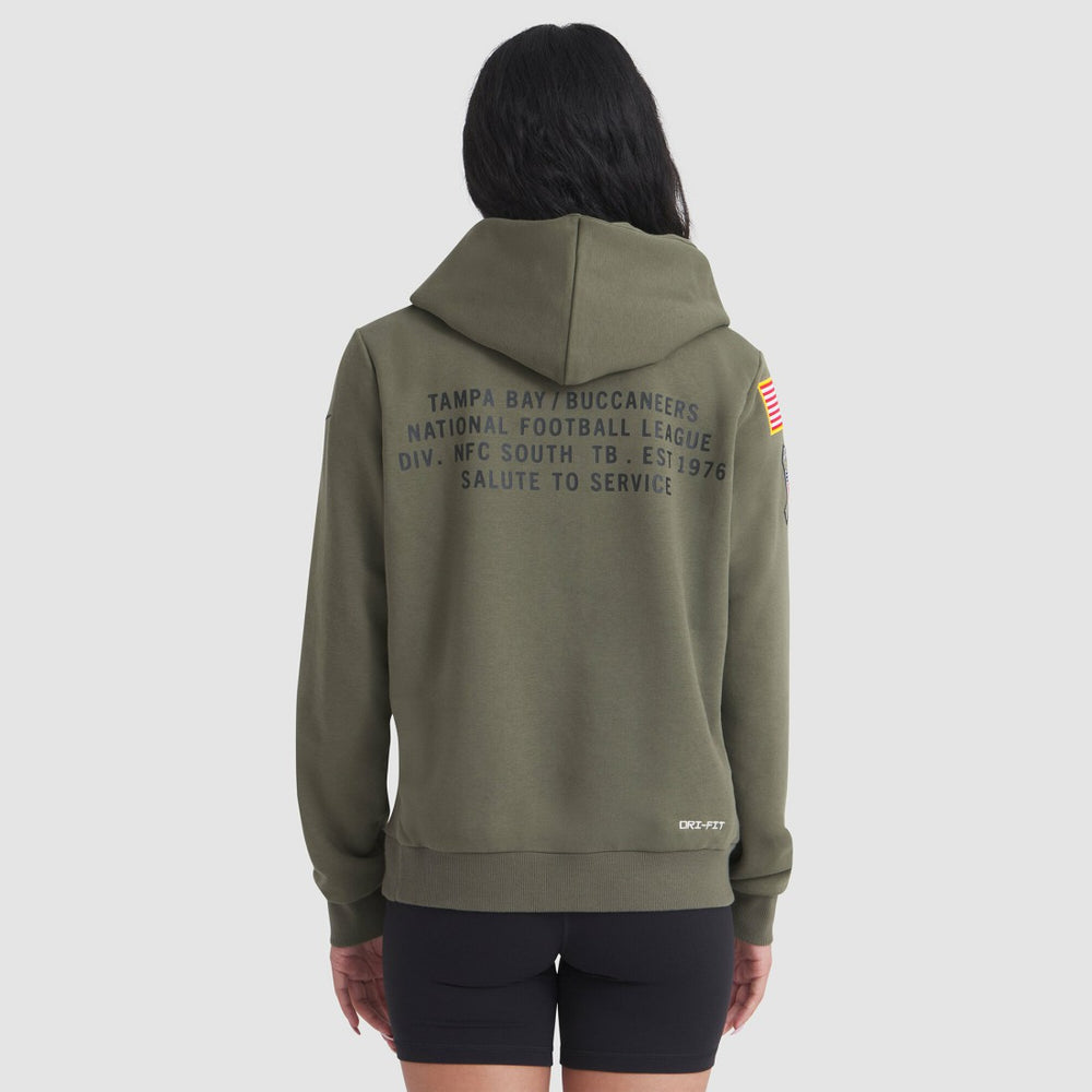 Women's 2025 Salute to Service Sideline Standard Issue Dri-FIT Hoodie - Tampa Bay Buccaneers