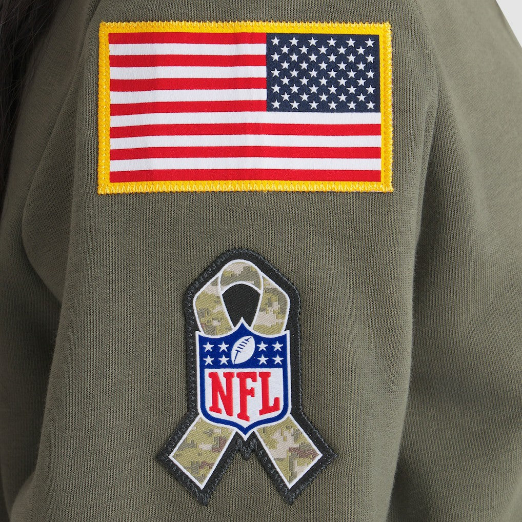 Women's 2025 Salute to Service Sideline Standard Issue Dri-FIT Hoodie - Philadelphia Eagles
