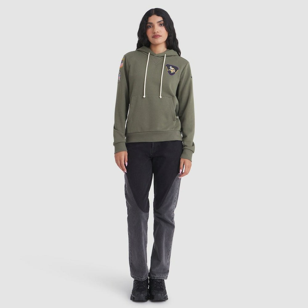 Women's 2025 Salute to Service Sideline Standard Issue Dri-FIT Hoodie - Minnesota Vikings