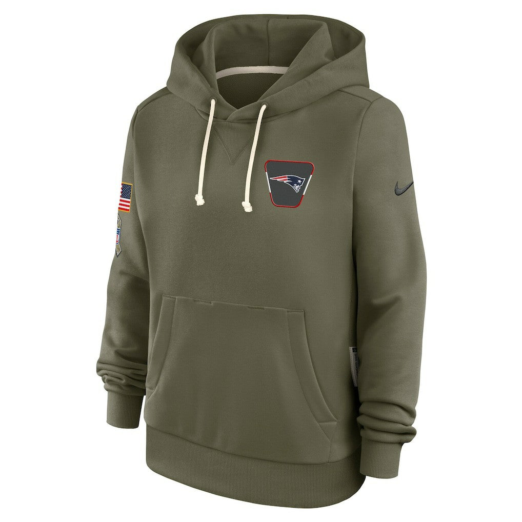 Women's 2025 Salute to Service Sideline Standard Issue Dri-FIT Hoodie - New England Patriots