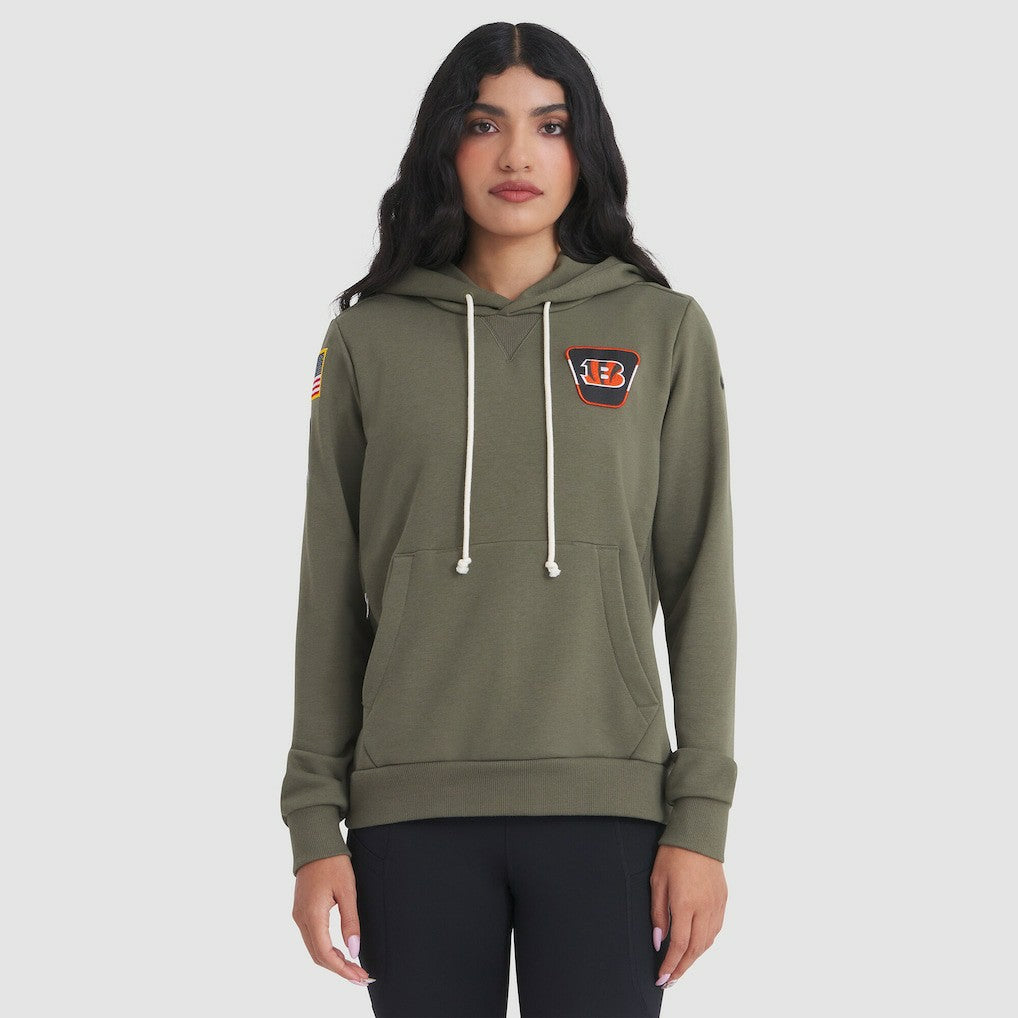 Women's 2025 Salute to Service Sideline Standard Issue Dri-FIT Hoodie - Cincinnati Bengals