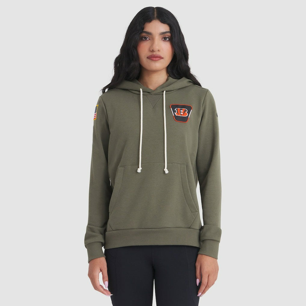 Women's 2025 Salute to Service Sideline Standard Issue Dri-FIT Hoodie - Cincinnati Bengals