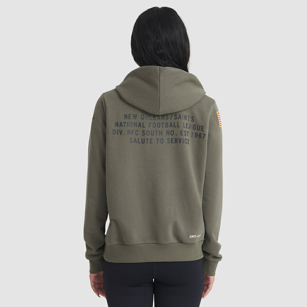 Women's 2025 Salute to Service Sideline Standard Issue Dri-FIT Hoodie - New Orleans Saints
