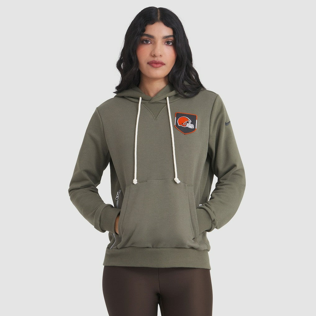 Women's 2025 Salute to Service Sideline Standard Issue Dri-FIT Hoodie - Cleveland Browns