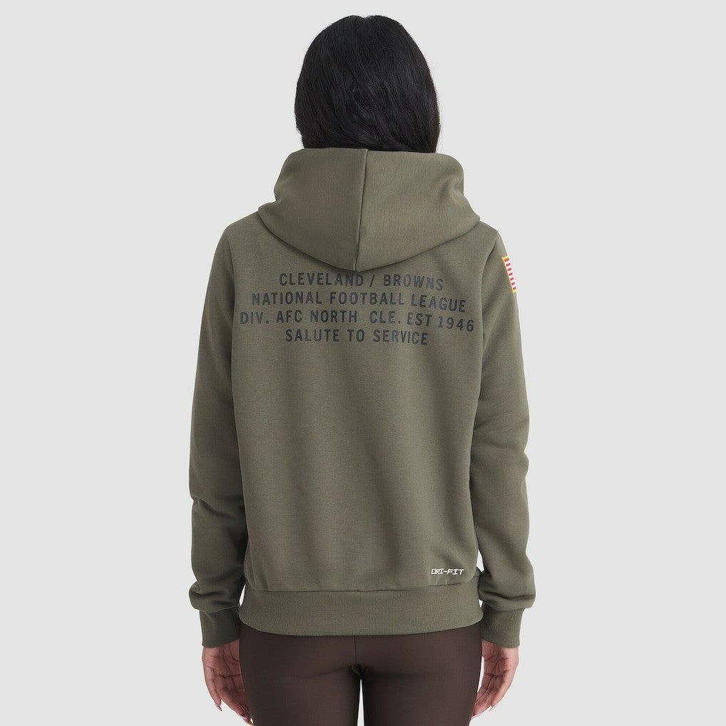 Women's 2025 Salute to Service Sideline Standard Issue Dri-FIT Hoodie - Cleveland Browns