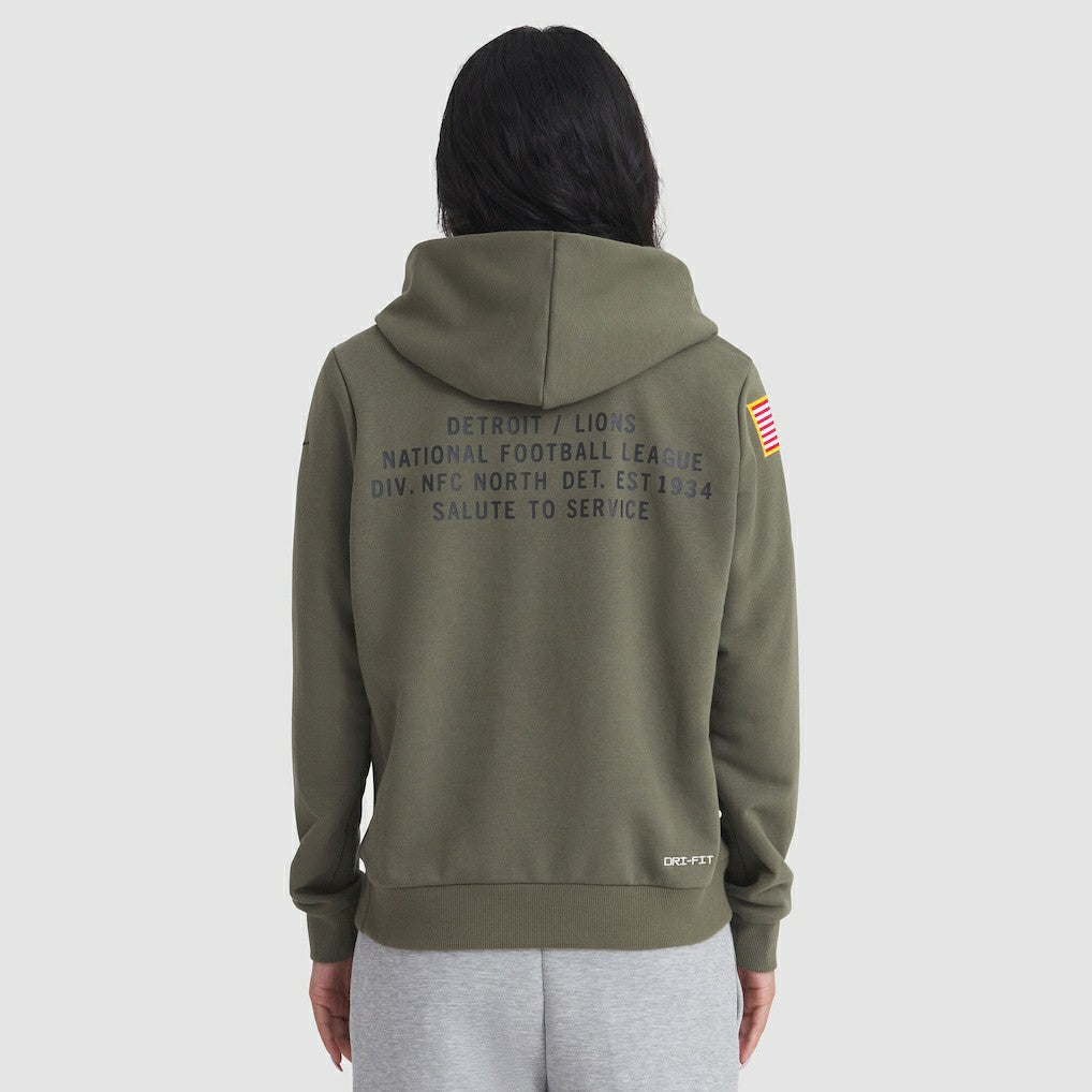 Women's 2025 Salute to Service Sideline Standard Issue Dri-FIT Hoodie - Detroit Lions
