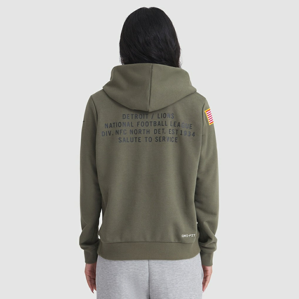 Women's 2025 Salute to Service Sideline Standard Issue Dri-FIT Hoodie - Detroit Lions