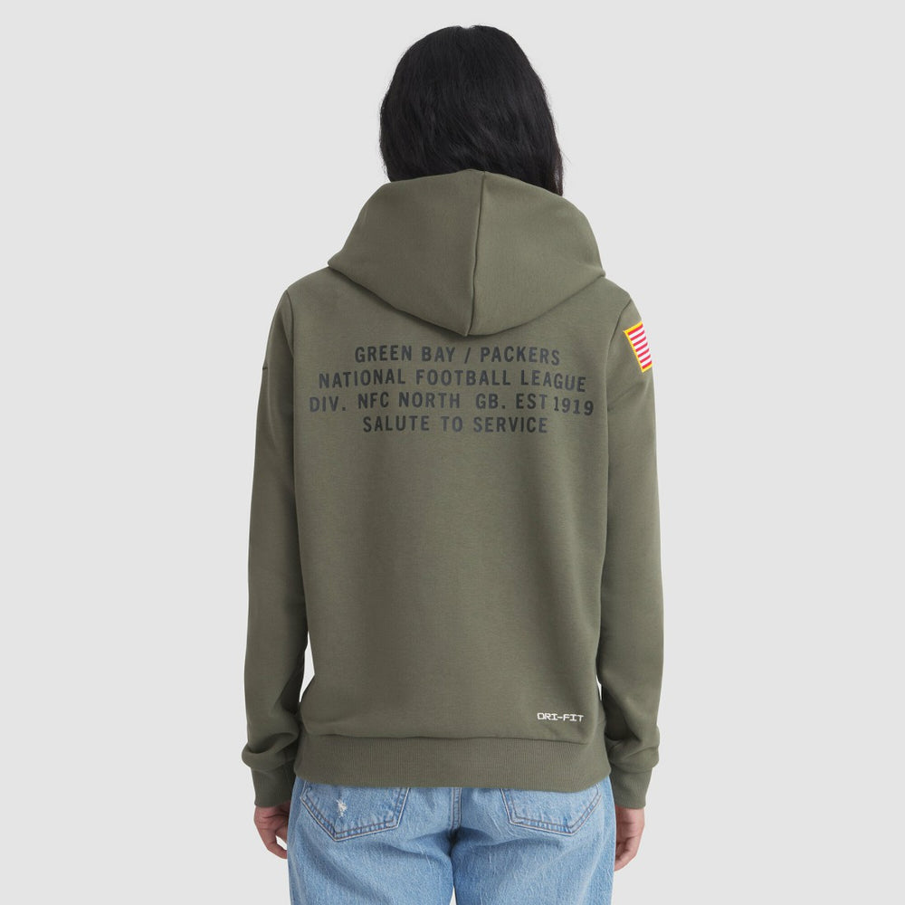 Women's 2025 Salute to Service Sideline Standard Issue Dri-FIT Hoodie - Green Bay Packers