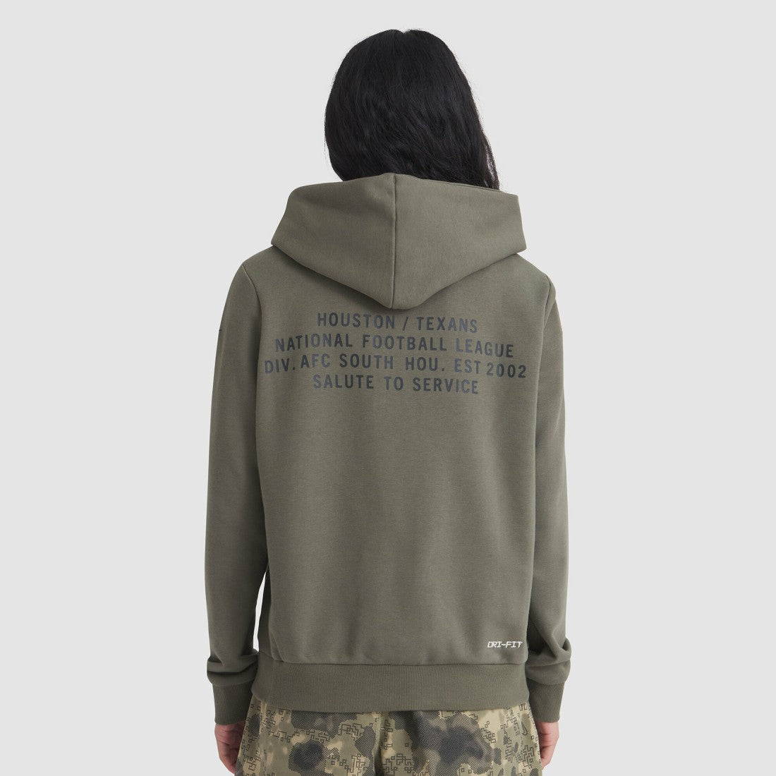 Women's 2025 Salute to Service Sideline Standard Issue Dri-FIT Hoodie - Houston Texans