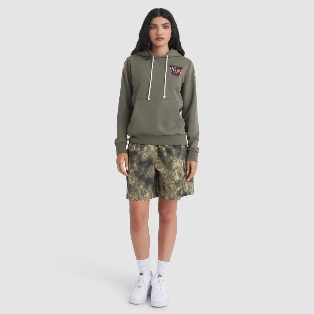 Women's 2025 Salute to Service Sideline Standard Issue Dri-FIT Hoodie - Houston Texans