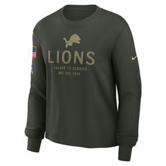 Women's 2025 Salute to Service Sideline Dri-FIT Long Sleeve T-Shirt - Detroit Lions