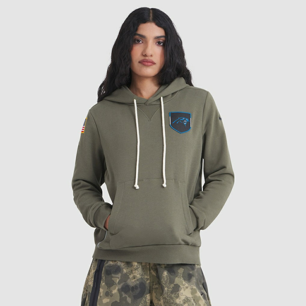 Women's 2025 Salute to Service Sideline Standard Issue Dri-FIT Hoodie - Carolina Panthers