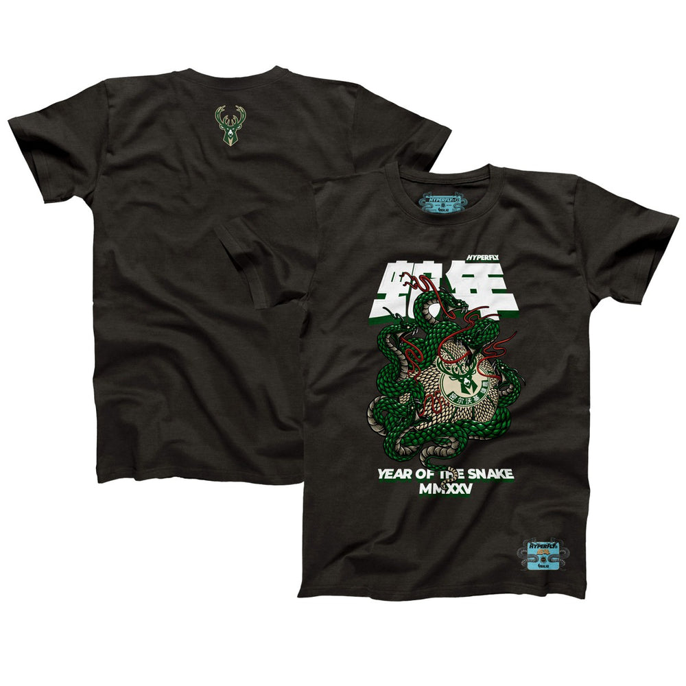 NBA Milwaukee Bucks NBALab x Hyperfly Unisex Year of the Snake Lunar New Year Collection T-Shirt