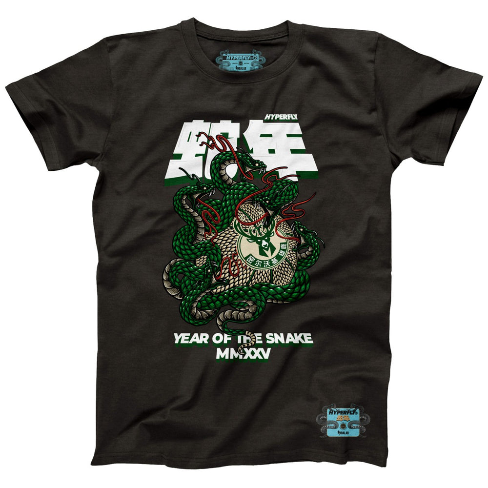 NBA Milwaukee Bucks NBALab x Hyperfly Unisex Year of the Snake Lunar New Year Collection T-Shirt