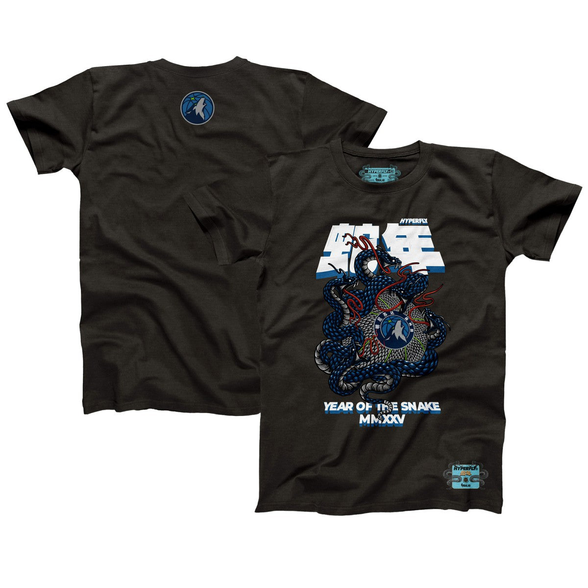 NBA Minnesota Timberwolves NBALab x Hyperfly Unisex Year of the Snake Lunar New Year Collection T-Shirt