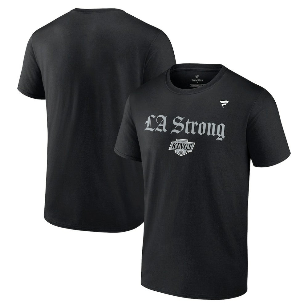 NHL Black Los Angeles Kings Fanatics Unisex LA Strong T-Shirt