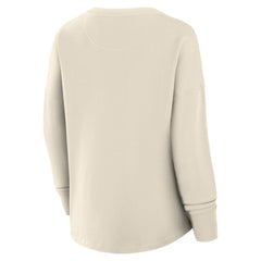 NHL Cream Seattle Kraken Fanatics Women's Oversized Slice Pullover Sweatshirt