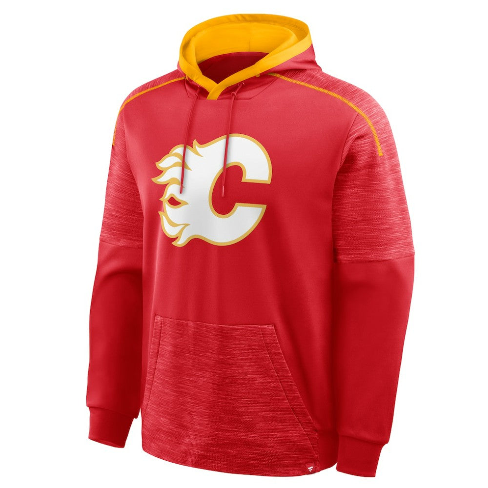 NHL Red Calgary Flames Fanatics Goaltender Defender Pullover Hoodie