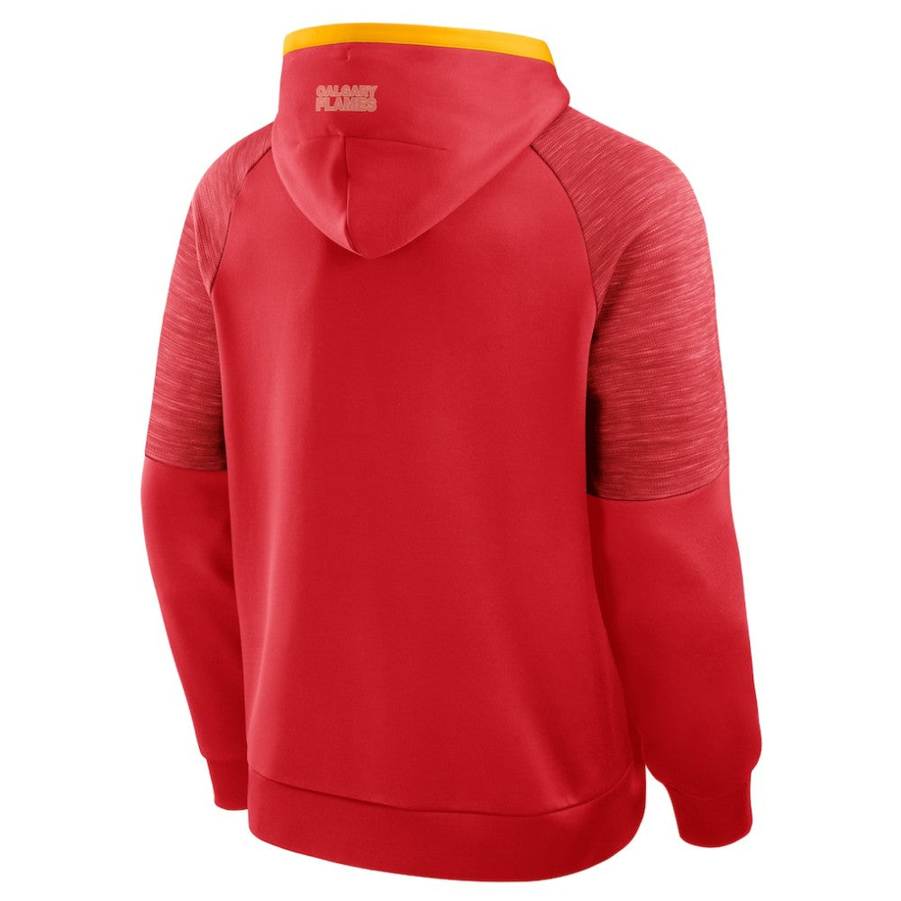 NHL Red Calgary Flames Fanatics Goaltender Defender Pullover Hoodie