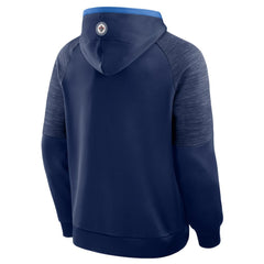 NHL Navy Winnipeg Jets Fanatics Goaltender Defender Pullover Hoodie
