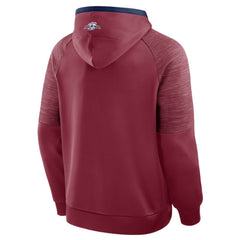 NHL Burgundy Colorado Avalanche Fanatics Goaltender Defender Pullover Hoodie