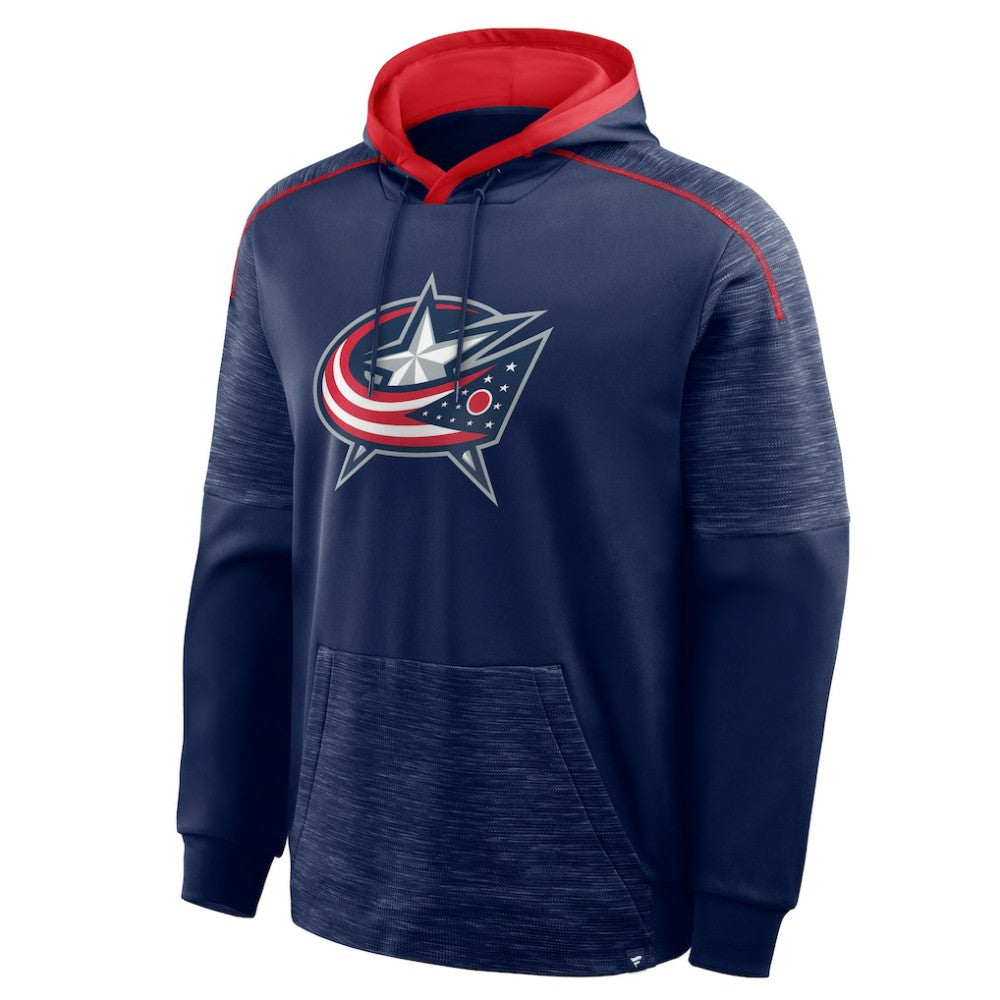 NHL Navy Columbus Blue Jackets Fanatics Goaltender Defender Pullover Hoodie