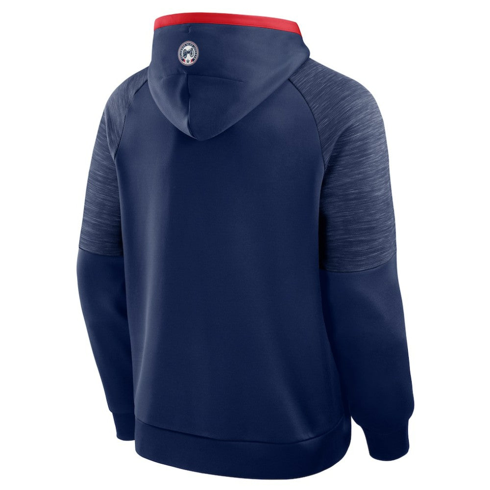 NHL Navy Columbus Blue Jackets Fanatics Goaltender Defender Pullover Hoodie
