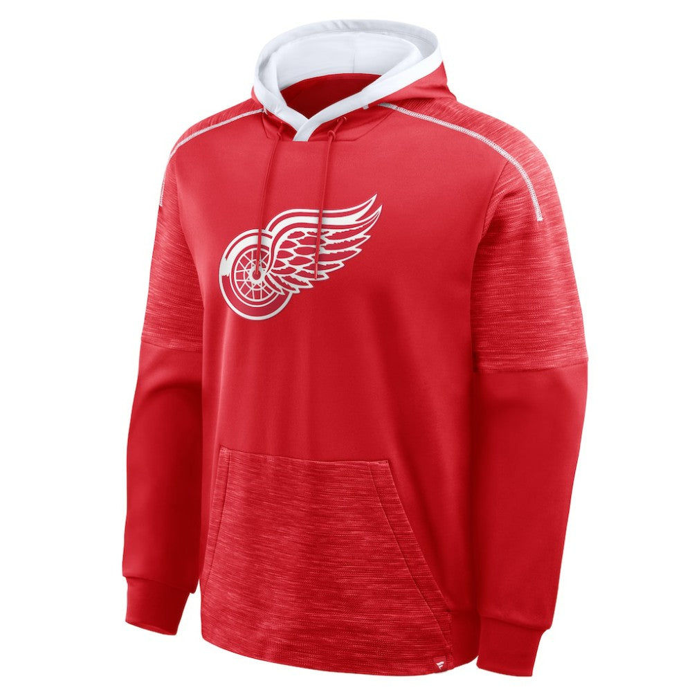 NHL Red Detroit Red Wings Fanatics Goaltender Defender Pullover Hoodie