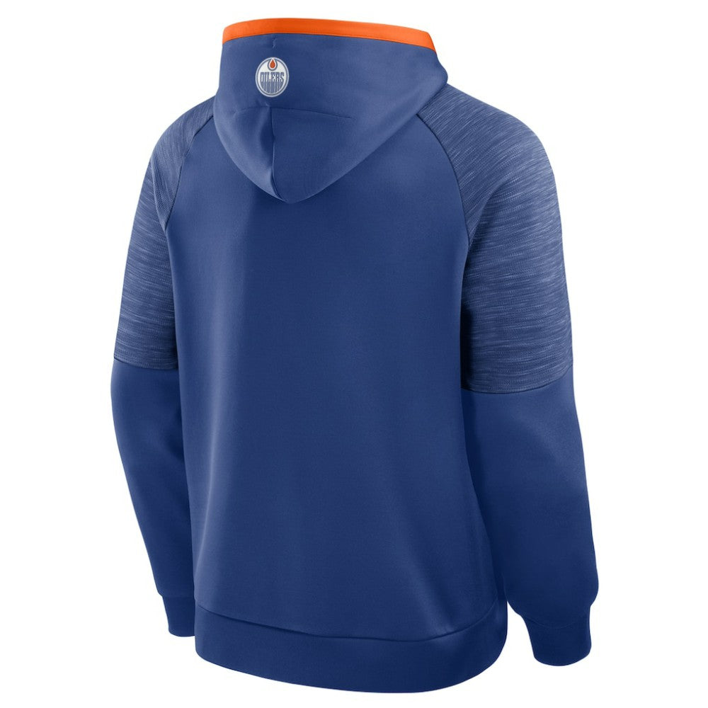 NHL Royal Edmonton Oilers Fanatics Goaltender Defender Pullover Hoodie