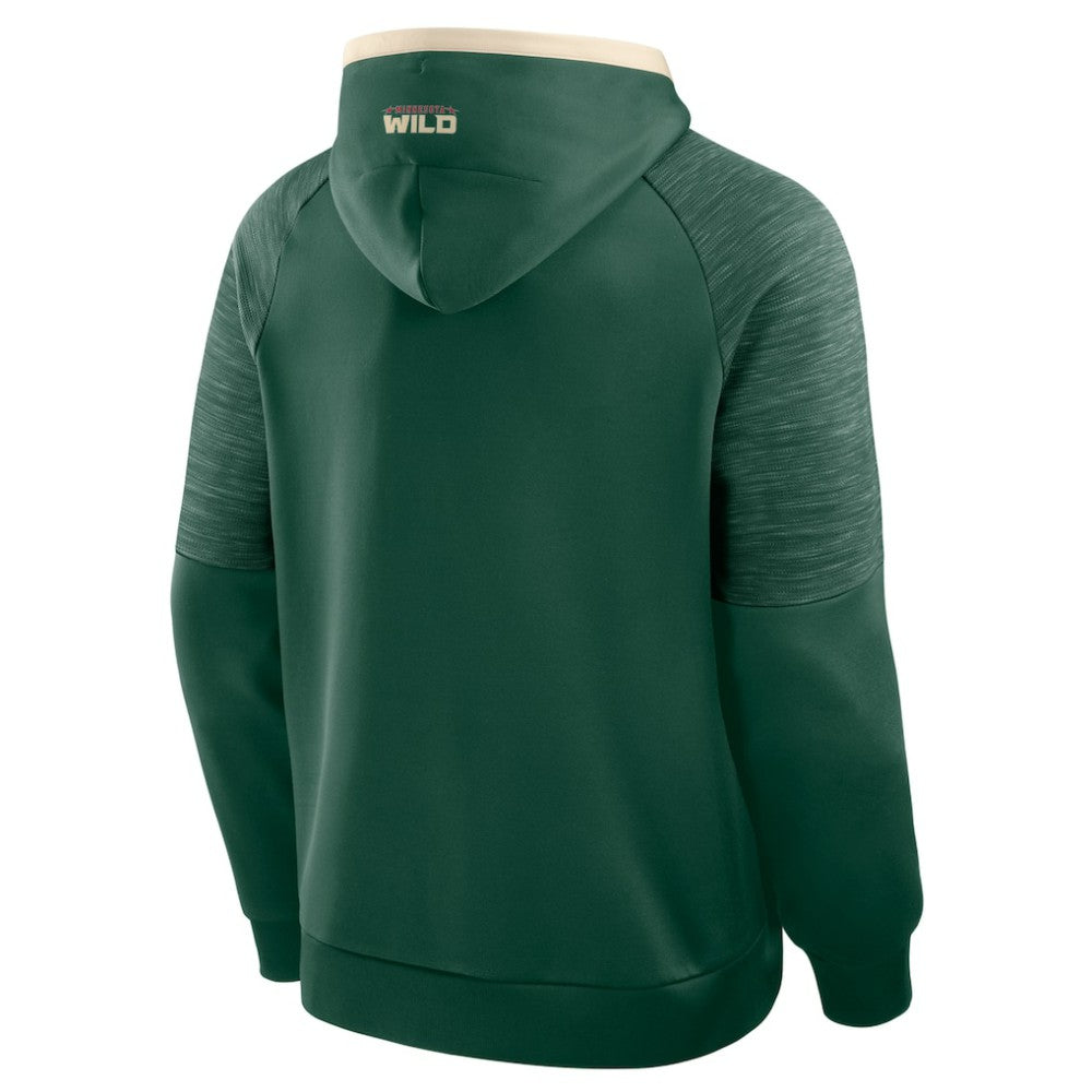 NHL Green Minnesota Wild Fanatics Goaltender Defender Pullover Hoodie