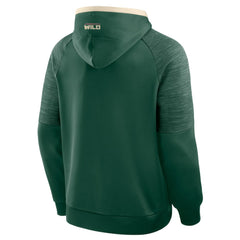 NHL Green Minnesota Wild Fanatics Goaltender Defender Pullover Hoodie