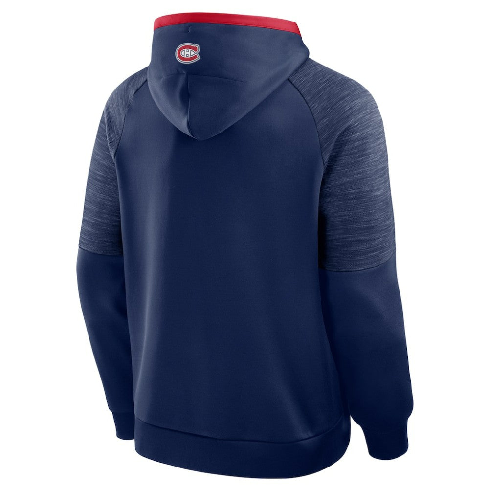 NHL Navy Montreal Canadiens Fanatics Goaltender Defender Pullover Hoodie