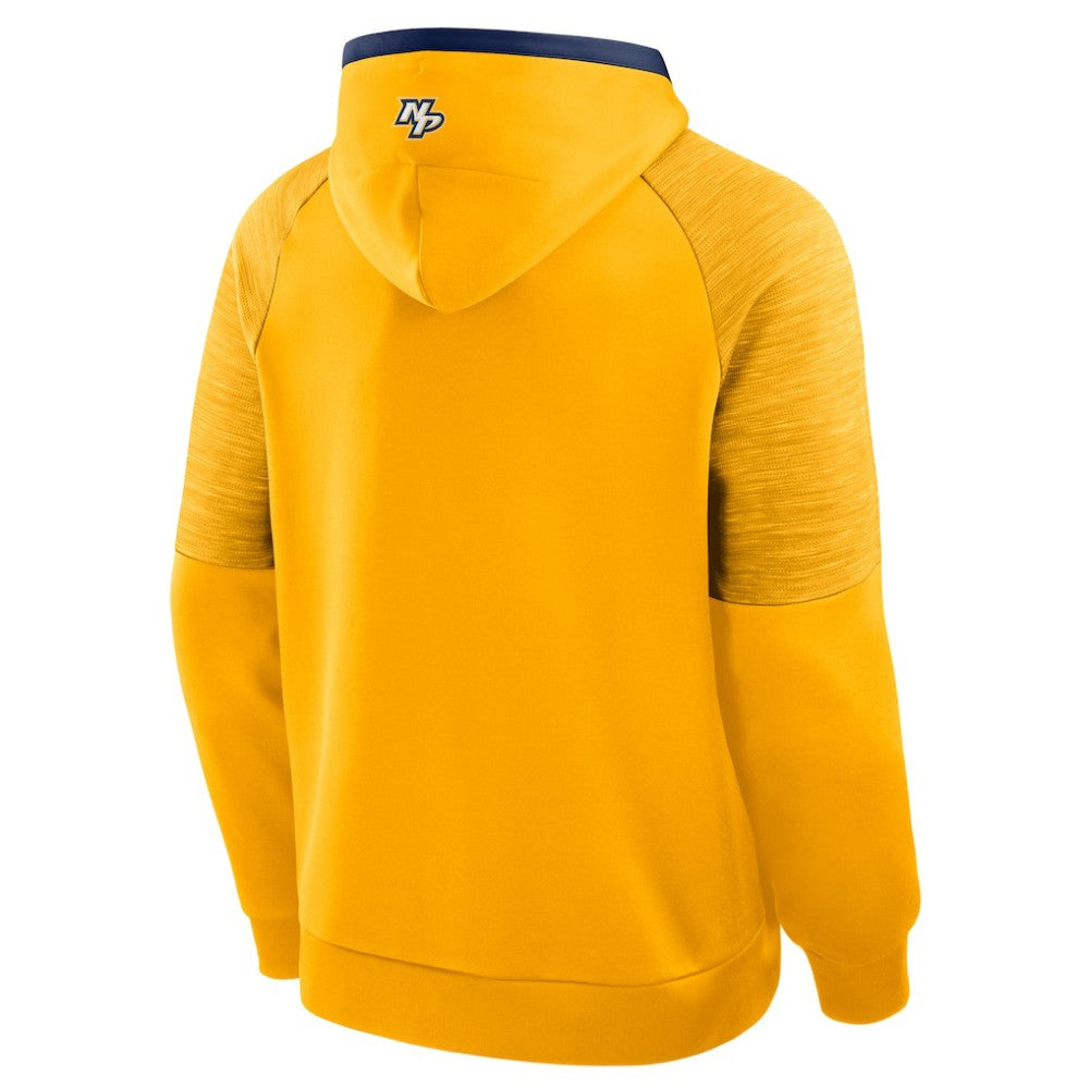 NHL Gold Nashville Predators Fanatics Goaltender Defender Pullover Hoodie