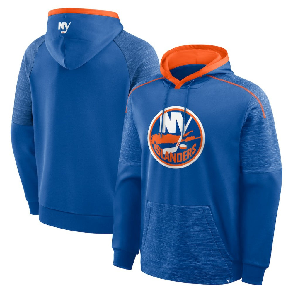 NHL Royal New York Islanders Fanatics Goaltender Defender Pullover Hoodie