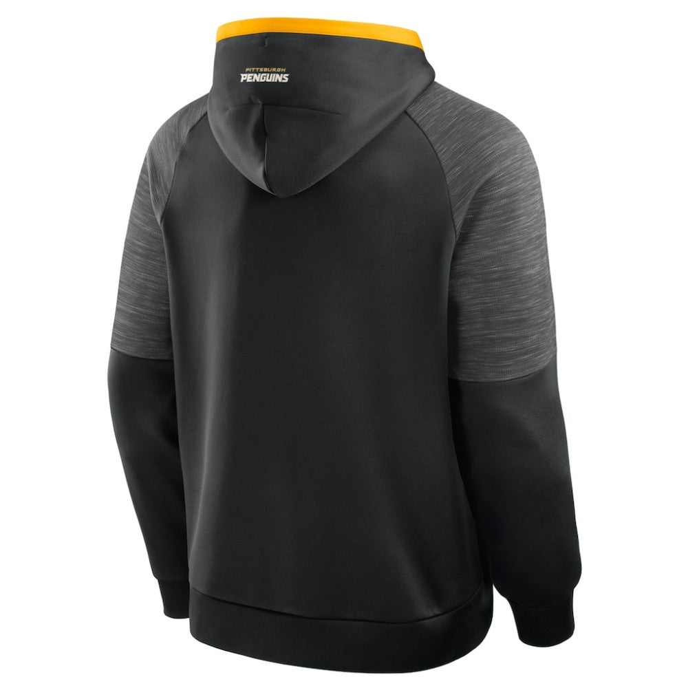 NHL Black Pittsburgh Penguins Fanatics Goaltender Defender Pullover Hoodie
