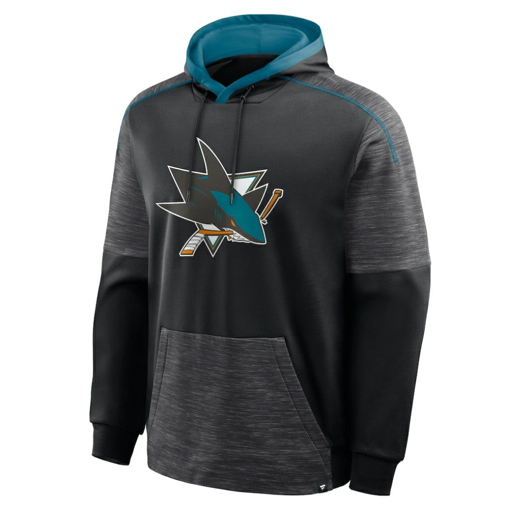 NHL Black San Jose Sharks Fanatics Goaltender Defender Pullover Hoodie