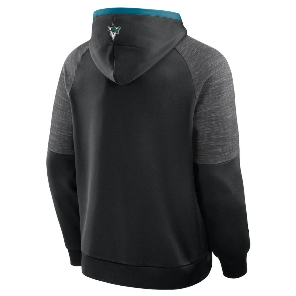 NHL Black San Jose Sharks Fanatics Goaltender Defender Pullover Hoodie