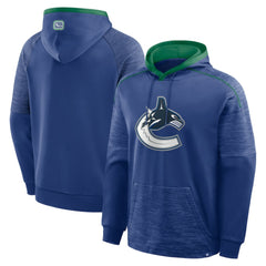 NHL Blue Vancouver Canucks Fanatics Goaltender Defender Pullover Hoodie