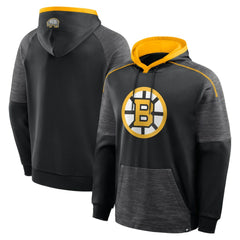 NHL Black Boston Bruins Fanatics Goaltender Defender Pullover Hoodie