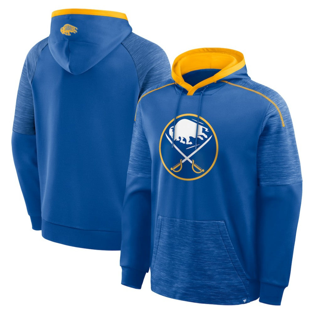 NHL Royal Buffalo Sabres Fanatics Goaltender Defender Pullover Hoodie