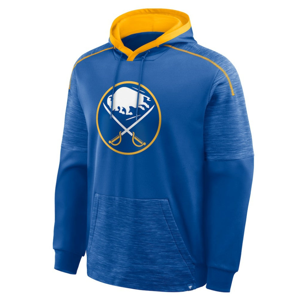NHL Royal Buffalo Sabres Fanatics Goaltender Defender Pullover Hoodie